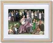 framed photo collage